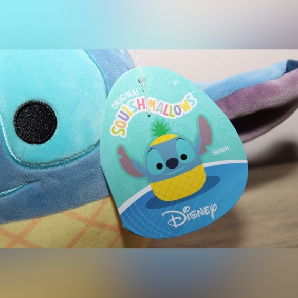 SQUISHMALLOWS STITCH Pineapple Disney Plush NWT LILO & Stitch - Picture 2 of 10